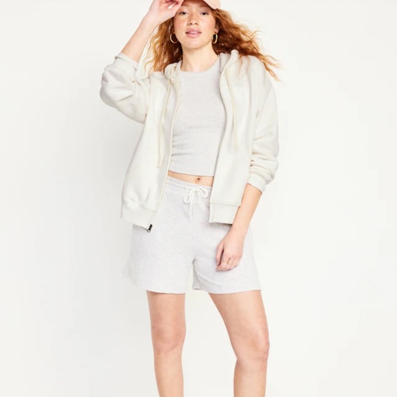 NWT OLD NAVY Full-Zip Logo Hoodie  Color: SEA SALT - Picture 4 of 6